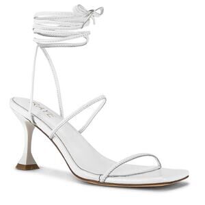 REVOLVE X RAYE Roo Heel in White Leather– EUC – Size 9.5